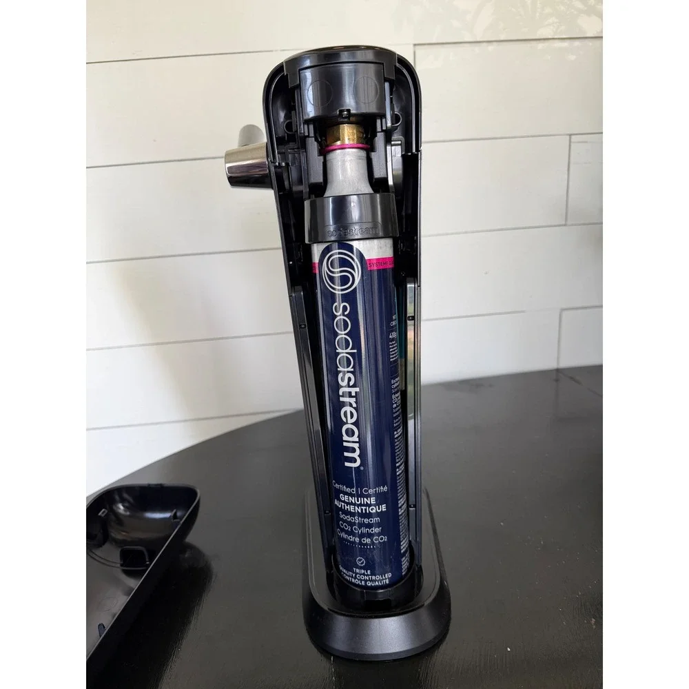 SodaStream Art Sparkling Water Maker Black Chrome Bundle with Pepsi & Bubly Mix